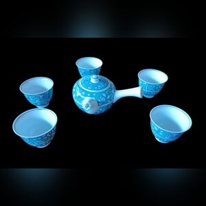 Vintage Arita Ware Yaemon Japanese Porcelain Tea Pot Set